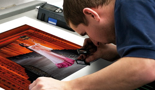Framed Photo Print Quality Control Inspection