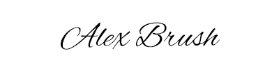 Font Option 1 - Alex Brush