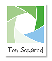 Ten Squared Print Box Logo
