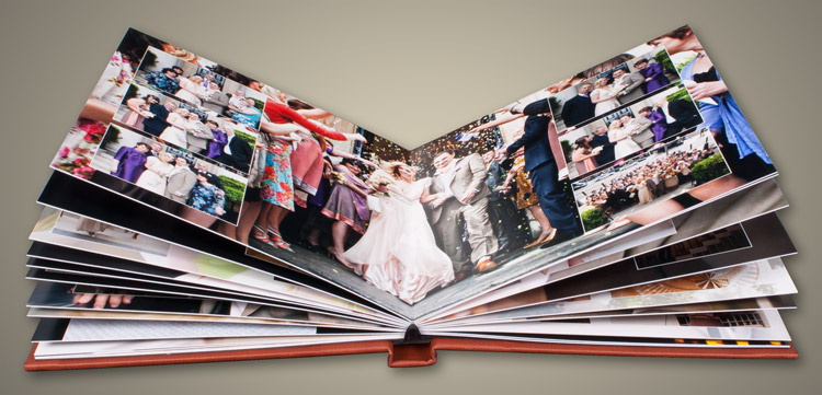 Clay Acrylic Ice Panoramic Wedding Album - Large