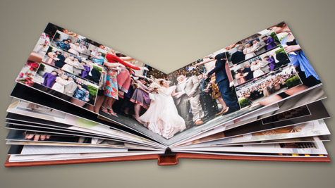 Clay Acrylic Ice Panoramic Wedding Album