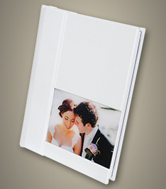 White Acrylic Ice Panoramic Wedding Album