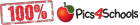 100 Percent Online Schools Logo