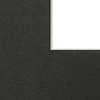 Black Window Mount Card (White Core)