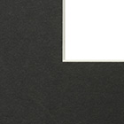 Black Window Mount Card (White Core)